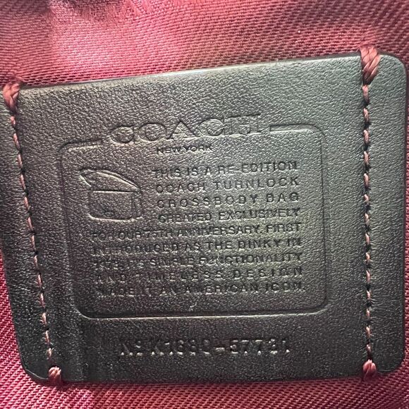 Coach Saddle 18 Mini Crossbody Shoulder Bag Black Glovetanned Leather No 57731 - Picture 12 of 15